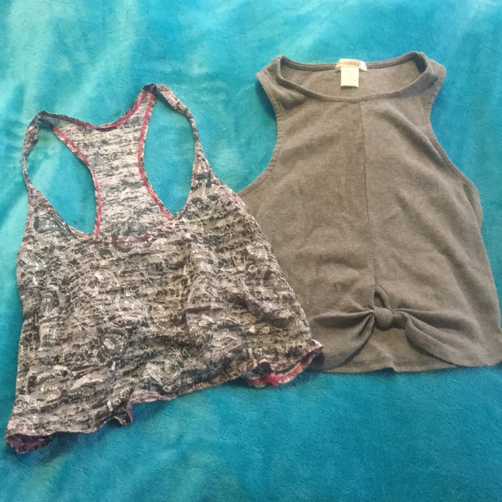 Gray crop top. (W/free gift)🧡 - Picture 5 of 5